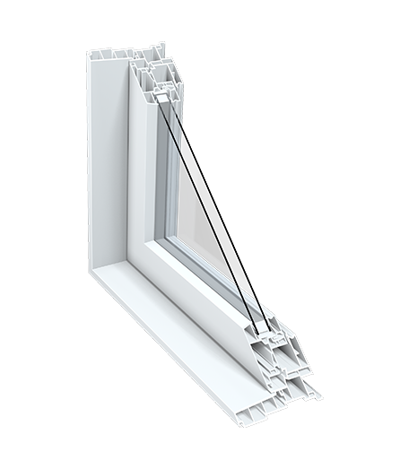 PVC casement window frame