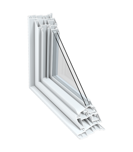 PVC sliding window frame
